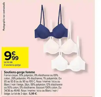 Carrefour Market Soutien-gorge femme offre