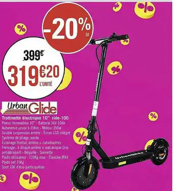 Géant Casino Trottinette électrique 10 offre