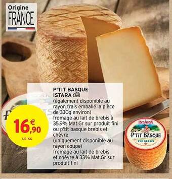 Intermarché P'tit basque istara offre