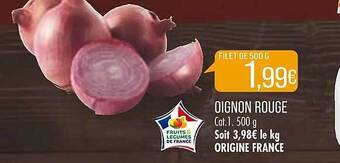 Match Oignon rouge offre