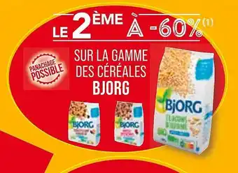 Match La gamme des céréales bjorg offre