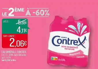 Match Eau minérale contrex offre