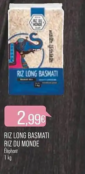 Match Riz long basmati riz du monde offre