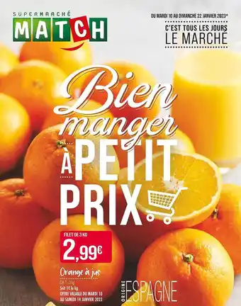 Match Orange à jus offre