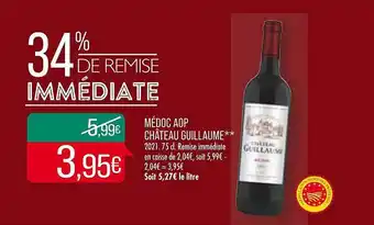 Match Médoc aop château guillaume offre