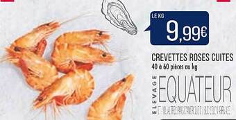 Match Crevettes roses cuites offre
