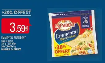 Match Emmental président offre