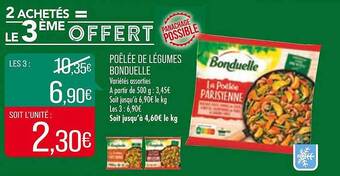 Match Poêlée de légumes bonduelle offre