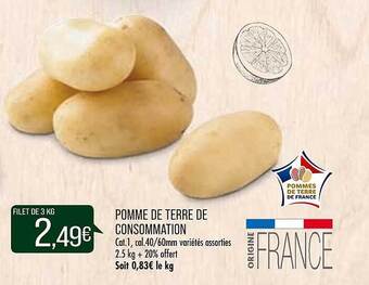 Match Pomme de terre de consommation offre
