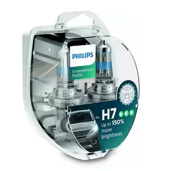 Feu Vert Philips 2 ampoules premium x-treme vision pro150 h7 offre