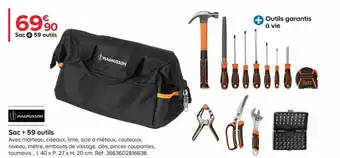 Castorama Sac +59 outils offre