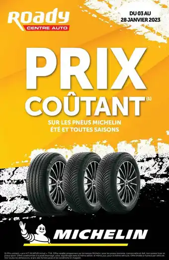 Roady Pneus michelin été et toutes saisons offre