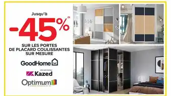 Castorama Portes de placard coulissantes sur mesure goodhome offre