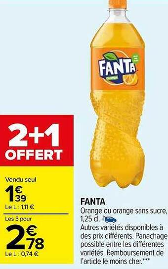 Carrefour Market Fanta offre