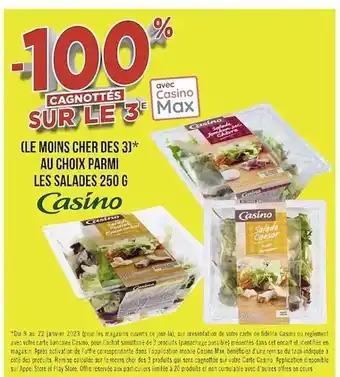 Géant Casino Salades casino offre