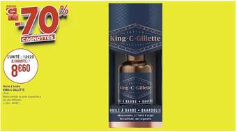 Géant Casino Huile à barbe king-c-gillette offre