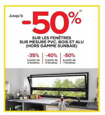 Fenêtres sur mesure pvc, bois et alu