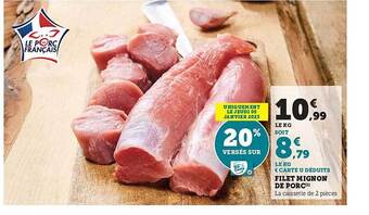 Hyper U Filet mignon de porc offre
