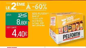 Match Bière pelforth offre