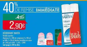Match Déodorant narta offre