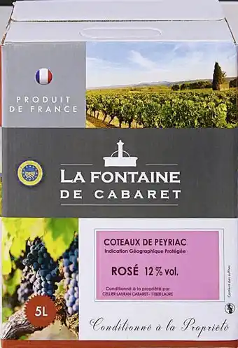 Casino Supermarchés IGP Coteaux de Peyriac rosé offre