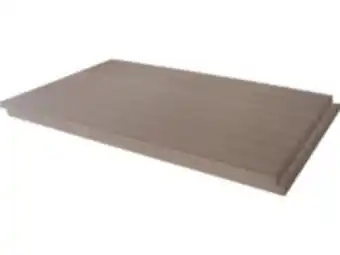 E.Leclerc Brico Lot de 3 lames de terrasse composite pleines - long: 2,4m -1 m2- marron offre