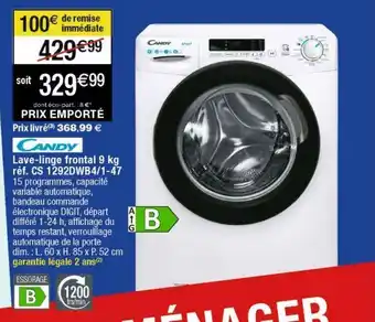 Cora x Carrefour Lave-linge candy offre
