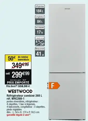 Cora x Carrefour Réfrigérateur offre