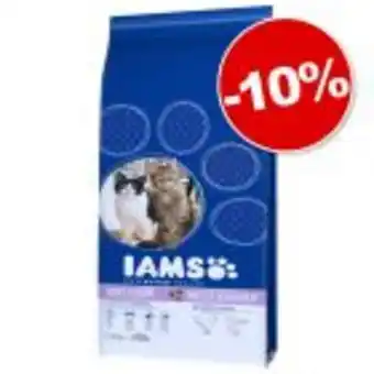 Croquettes iams 10 / 15 kg pour chat : 10 % de remise !