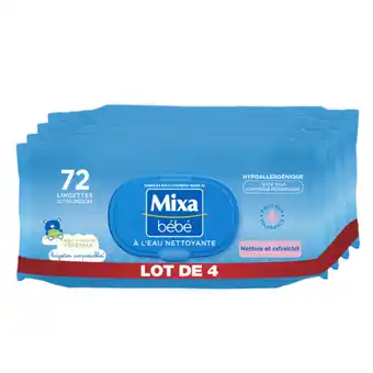 Auchan Lingettes mixa bébé offre