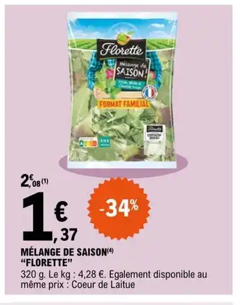 E.Leclerc Melange de saison florette offre
