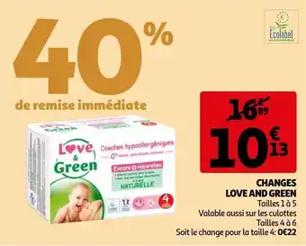 Auchan Changes love and green offre