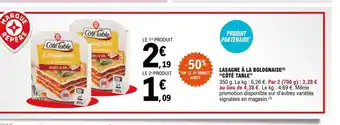 E.Leclerc Lasagne a La bolognaise Cote Table offre