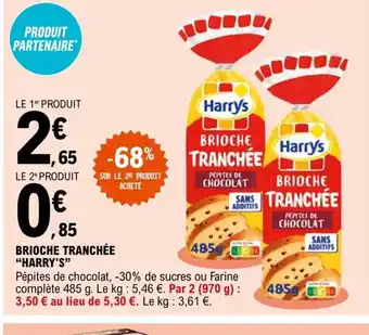 E.Leclerc Brioche Tranchee Harry's offre