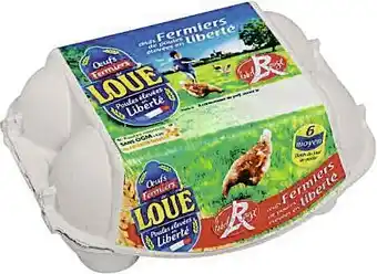 Oeufs Fermiers de poules élevées en liberté Label Rouge