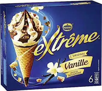Cônes glacés Vanille Pépites de Nougatine Extrême
