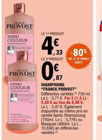 E.Leclerc Shampooing Franck Provost offre