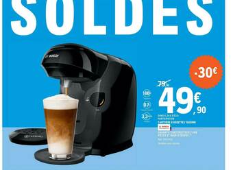 E.Leclerc Cafetière à Dosettes Tassimo Bosch offre