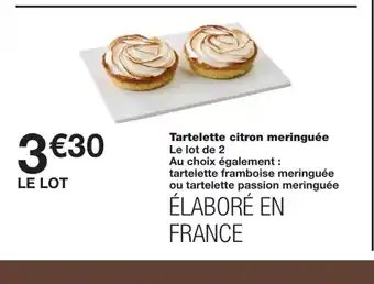 Monoprix Tartelette citron meringuée offre