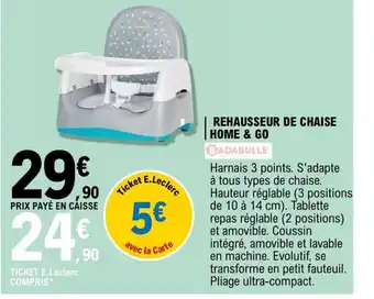 E.Leclerc Rehausseur de Chaise Home & Go offre