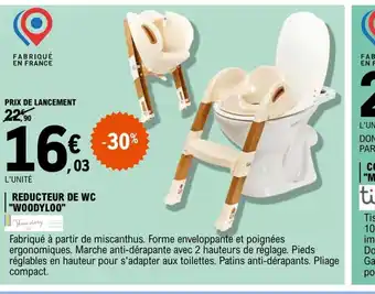 E.Leclerc Reducteur de wc Woodyloo offre