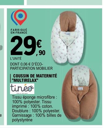 E.Leclerc Coussin de Maternite Multirelax offre