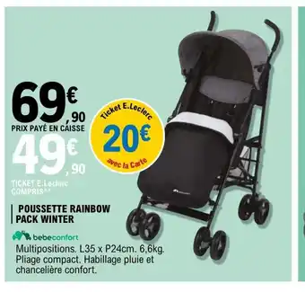 Poussette Rainbow Pack winter