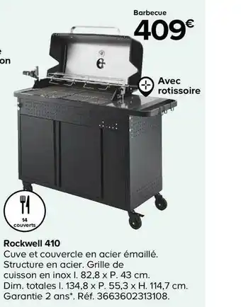 Castorama Barbecue Rockwell 410 offre