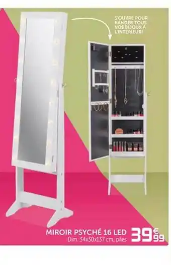 Miroir Psyché 16 Led