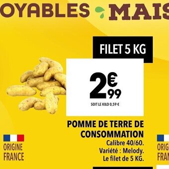 Supeco Pomme de Terre de Consommation offre