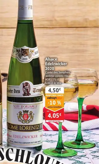 Colruyt Alsace Edelzwicker 2020 offre