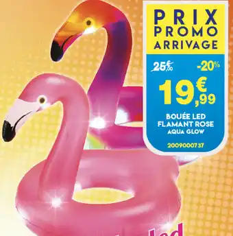 Maxi Bazar Bouée Led Flamant Rose offre