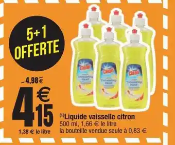 Cora x Carrefour Liquide vaisselle citron clean offre