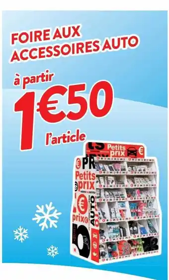 Cora x Carrefour Foire aux accessoires auto offre
